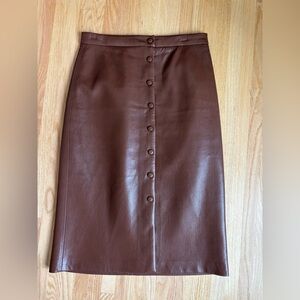 Wilfred Chocolate Brown Pencil Skirt